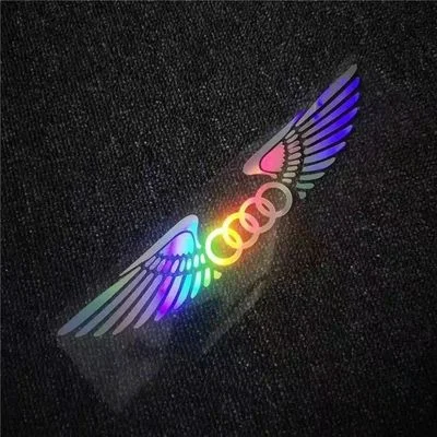 Pegatinas láser 3D de alas de ángel para coche (4 unidades)-ES