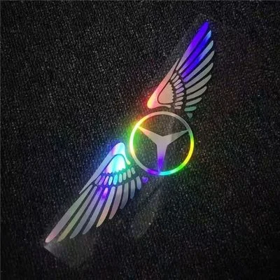 Pegatinas láser 3D de alas de ángel para coche (4 unidades)-ES