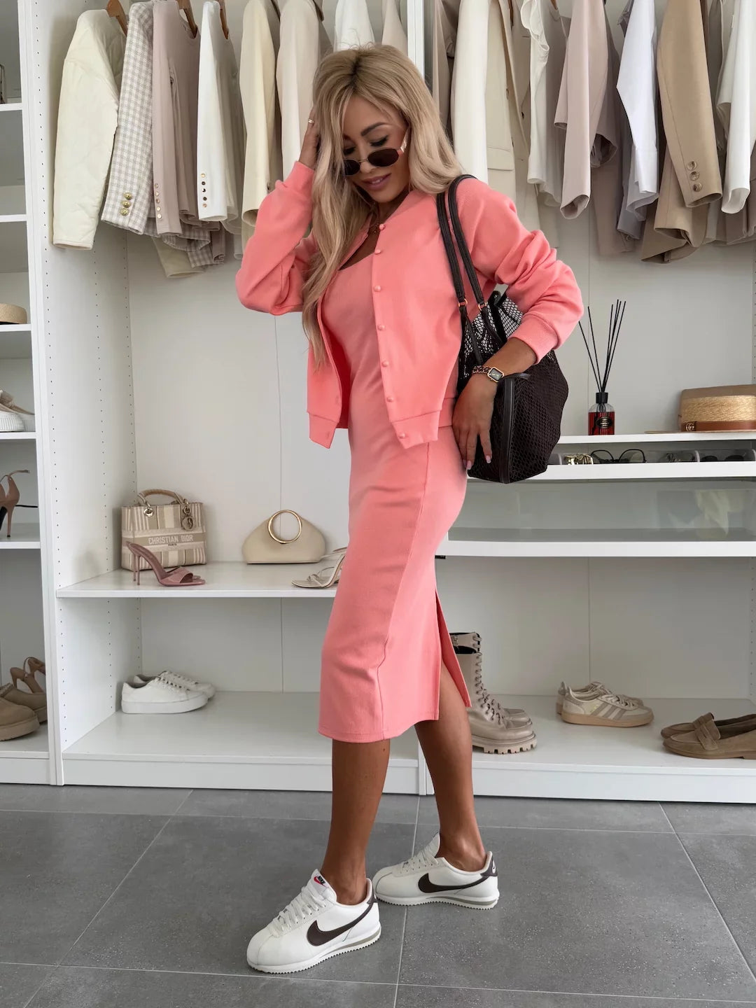 Traje casual de algodón 2 en 1 para mujer-ES