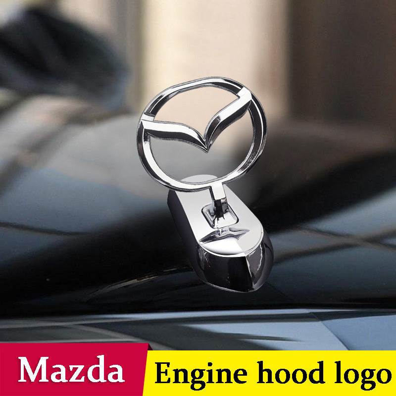 Decoración de modificación de coche con logotipo de capó-ES