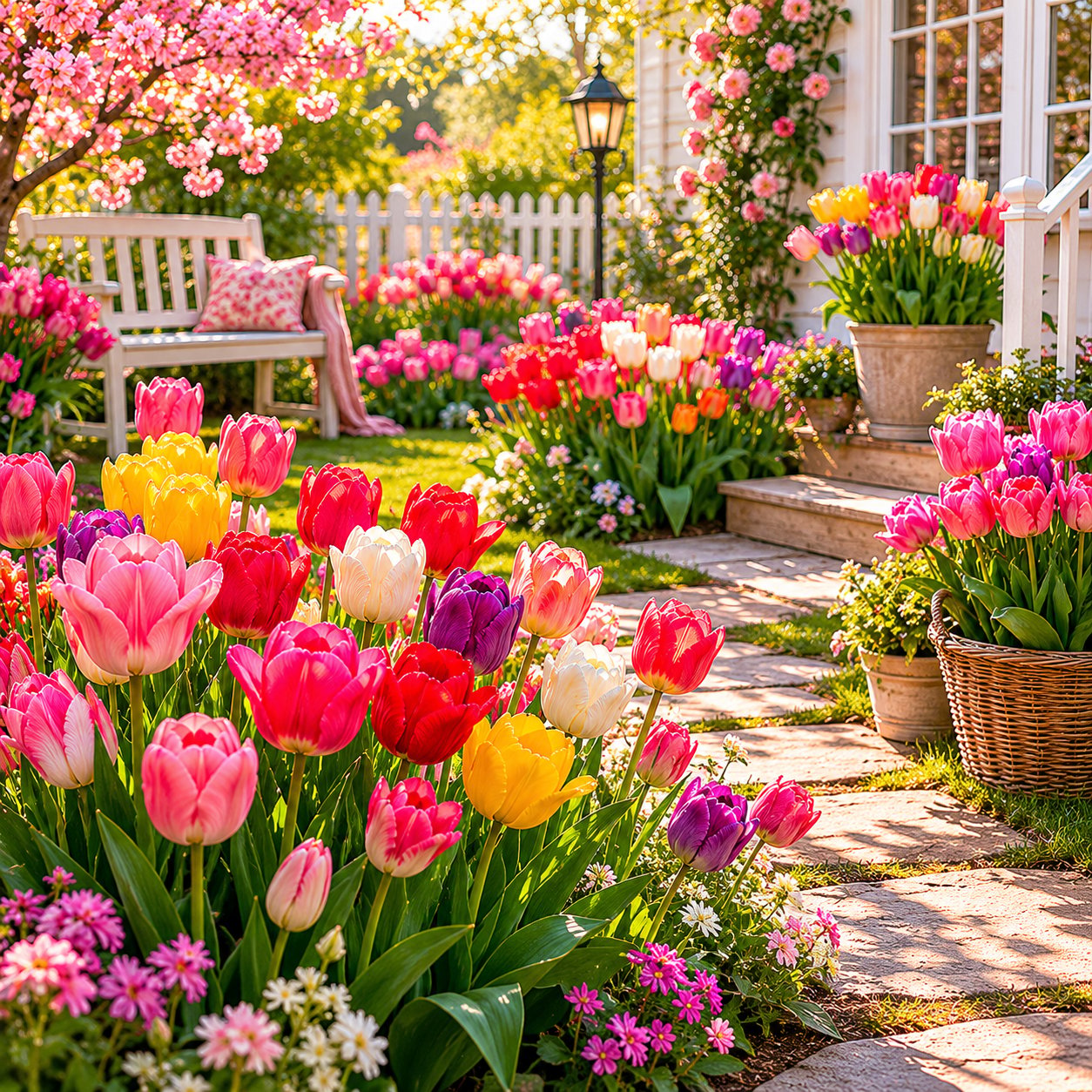 🌷Rijetko sjeme tulipana – šareni proljetni cvjetovi za lonce, obrube i vrtove-HR