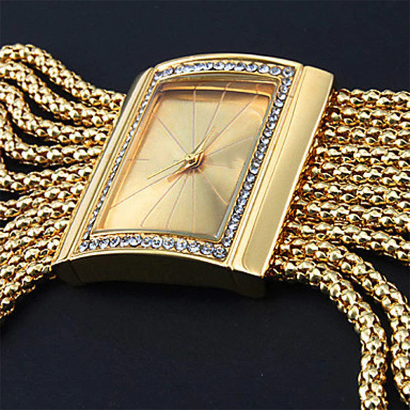 ⌚ SADA 60% POPUSTA! ✨ Kvarcni sat s cirkonima i resicama - elegantan i sjajan, savršen poklon za proslave 💎🎁-HR