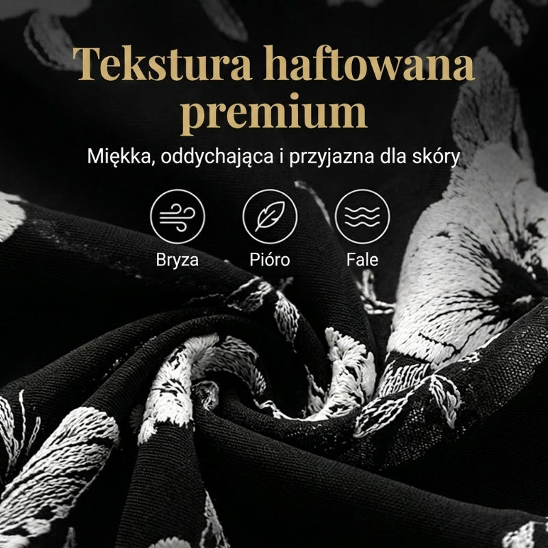 Elegantna ženska šifonska obleka s cvetličnim vzorcem-SI