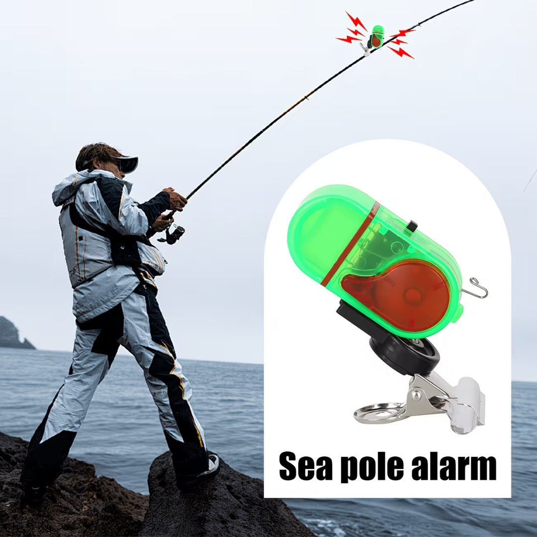 🚨🔊 Signal za ugriz z zvokom in LED lučko - občutljivo zaznavanje trnka podnevi in ponoči 🎣🌙-SI