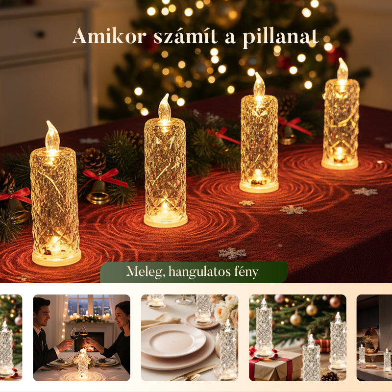 【✨1+2 nemokamai】Romantiškos liepsnos neturinčios, baterijomis maitinamos LED žvakės-LT