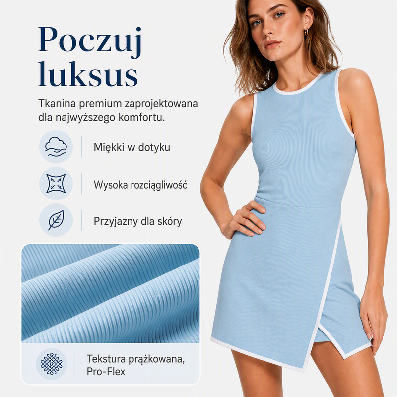 🎾 Ženska sportska teniska haljina - lagana, prozračna i uska-HR