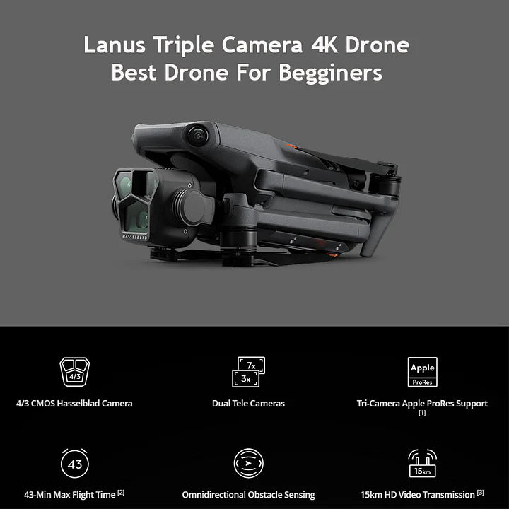 ❄🎄Posebna ponudba za leto 2025⛄🔔 4K dron s kamero za odrasle, HS175D RC kvadrokopter s samodejnim vračanjem, funkcijo Follow Me, brezkrtačni motor, krožni let, točke poti, zadrževanje višine, način brez glave, 28 minut leta! !-SI