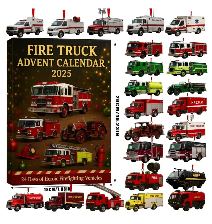 🚒🔥ΗΜΕΡΟΛΟΓΙΟ ΠΡΟΕΛΕΥΣΗΣ ΠΥΡΟΣΒΕΣΤΙΚΟΥ ΟΧΗΜΑΤΟΣ 2025🎁🌲-GR