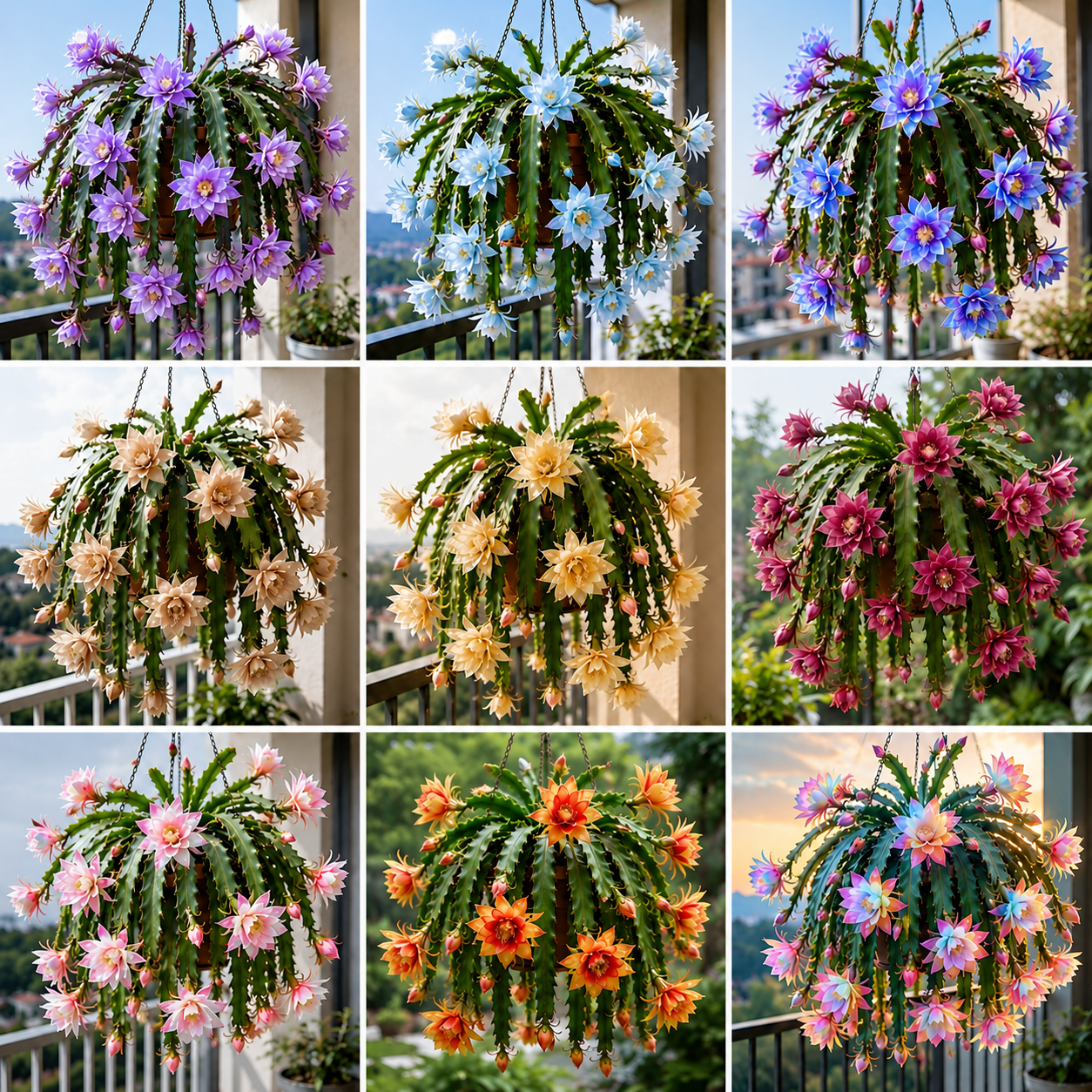🌸 Redki kaktus orhideje Epiphyllum – osupljivi eksotični cvetovi-SI