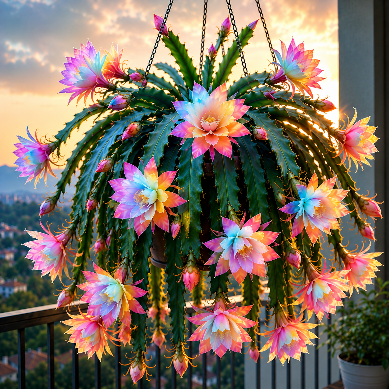 🌸 Redki kaktus orhideje Epiphyllum – osupljivi eksotični cvetovi-SI