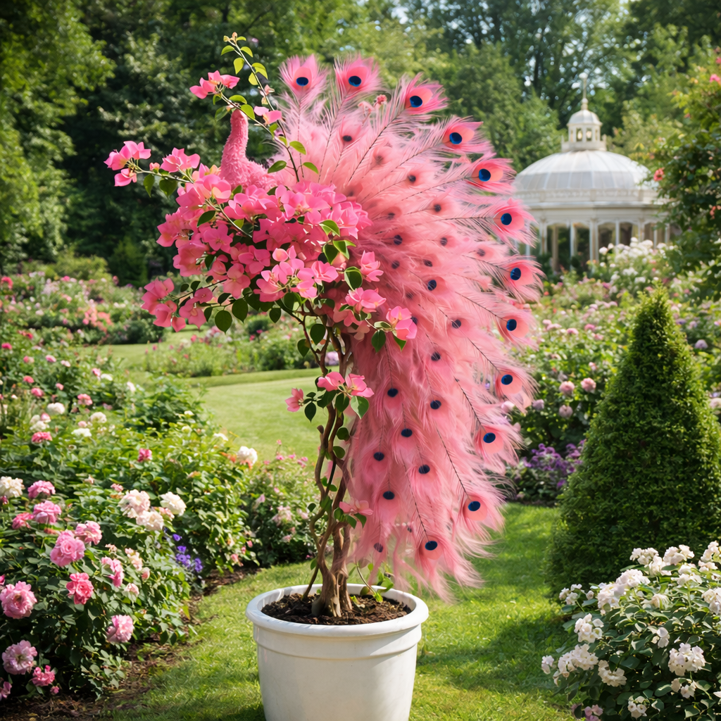 Semillas de buganvilla pavo real: embellece tu jardín con elegantes flores de pavo real.-ES