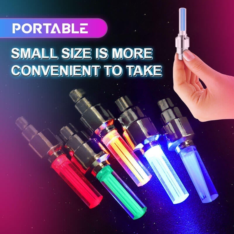 🌈 💡 Luces LED para ruedas impermeables 【✨ 1+3 gratis】-ES