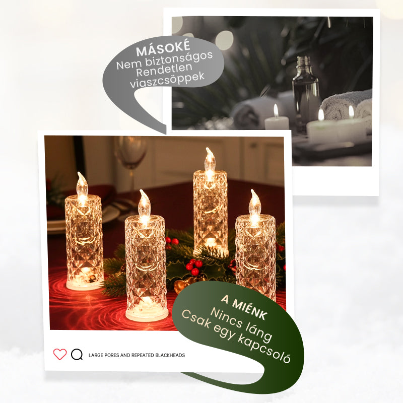 【✨1+2 nemokamai】Romantiškos liepsnos neturinčios, baterijomis maitinamos LED žvakės-LT
