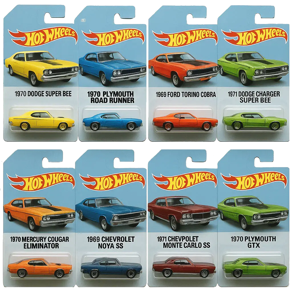 🔥¡Oferta imperdible! - 50% de descuento🔥 - 🚗Calendario de Adviento de coches de juguete Hot Wheels Muscle - 24 días (hasta 2025)🎄-ES