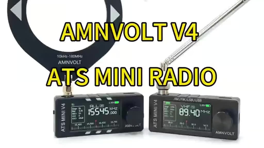 📻Αναβαθμισμένος δέκτης ραδιοφώνου ATS Mini V4 Si4732 All Band DSP-GR