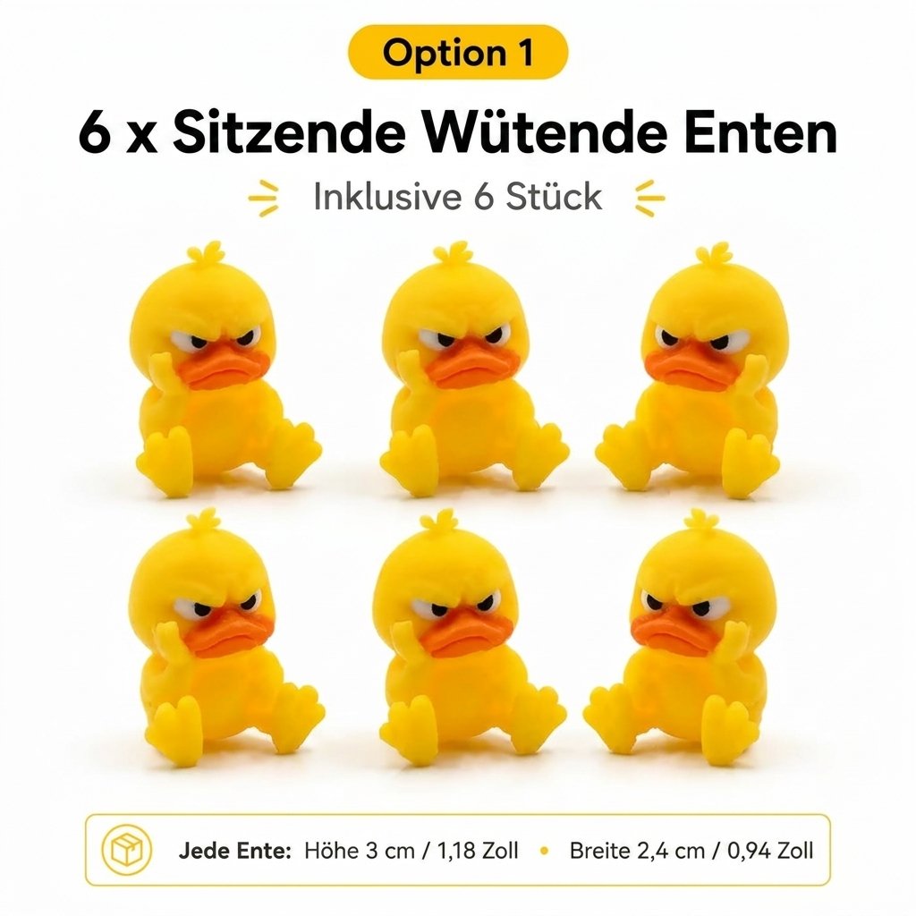 😠 Figurica ljute patke za stol – Dodajte drzak dodir svom stolu! 🐥-HR