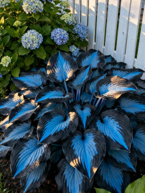 💥Oferta especial 2025 🌌Semillas de Hosta Midnight Purple Heart, una planta perenne que ama la sombra para el jardín-ES