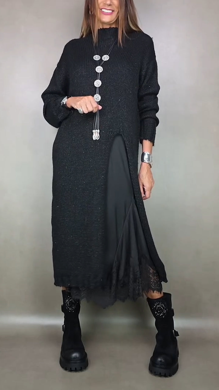 Γυναικείο εσωτερικό φόρεμα με τιράντες + casual κοστούμι με μπλούζα-GR