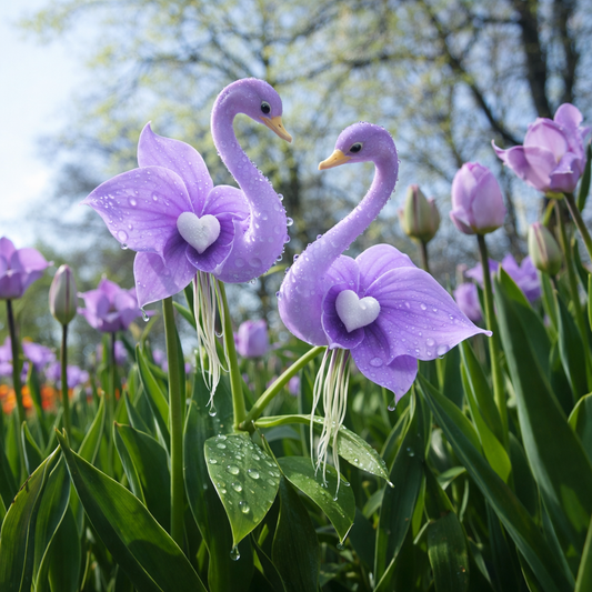 🔥 ¡Rebajas de primavera -50%! ✨ Encantadoras flores "Flor de cisne púrpura": una belleza única para tu jardín-ES