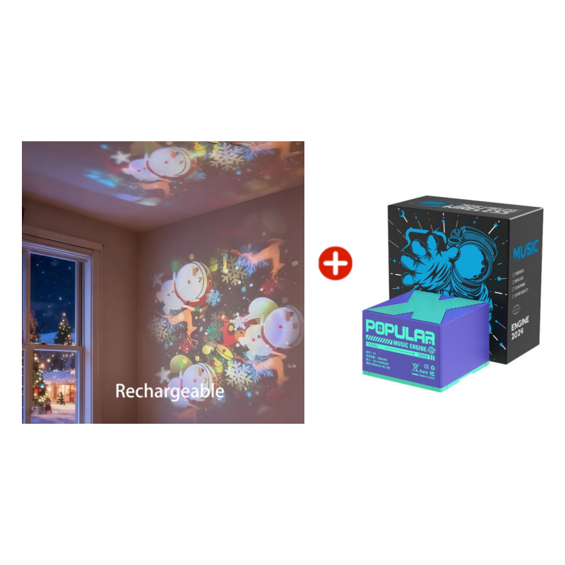 ✨Dinaminė besisukanti LED projektoriaus lempa-LT