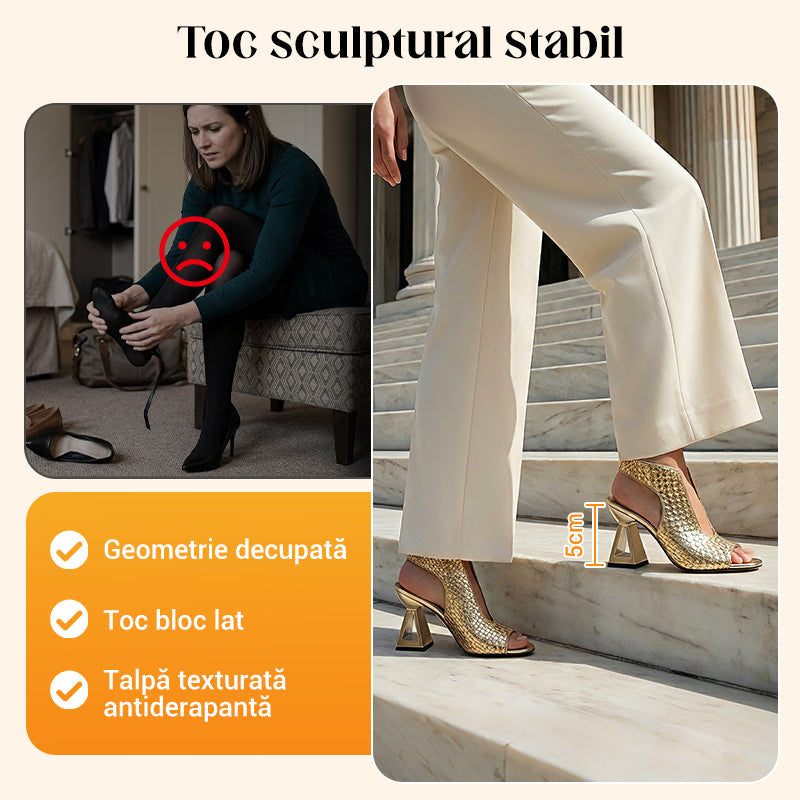 🏖️👠Elegantiškos atviros aukštakulnės basutės moterims – lieknos kojos, patogus vaikščiojimas 👡-LT
