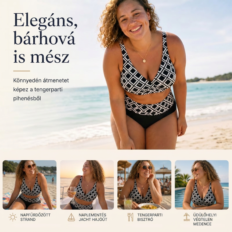 👙🌊Ženski dvodijelni bikini set visokog struka-HR
