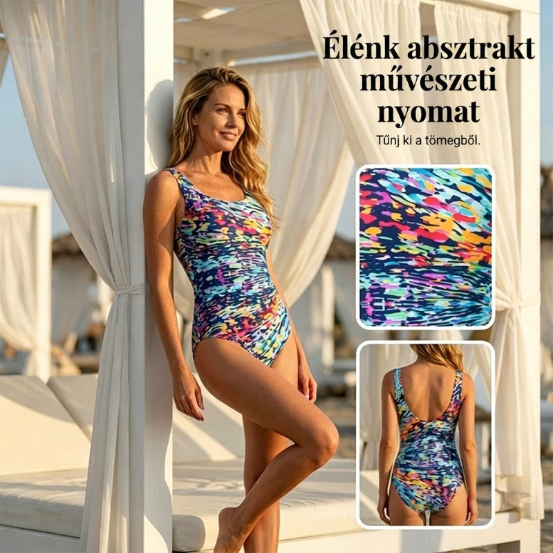 Ženske vzorčaste enodelne kopalke-SI