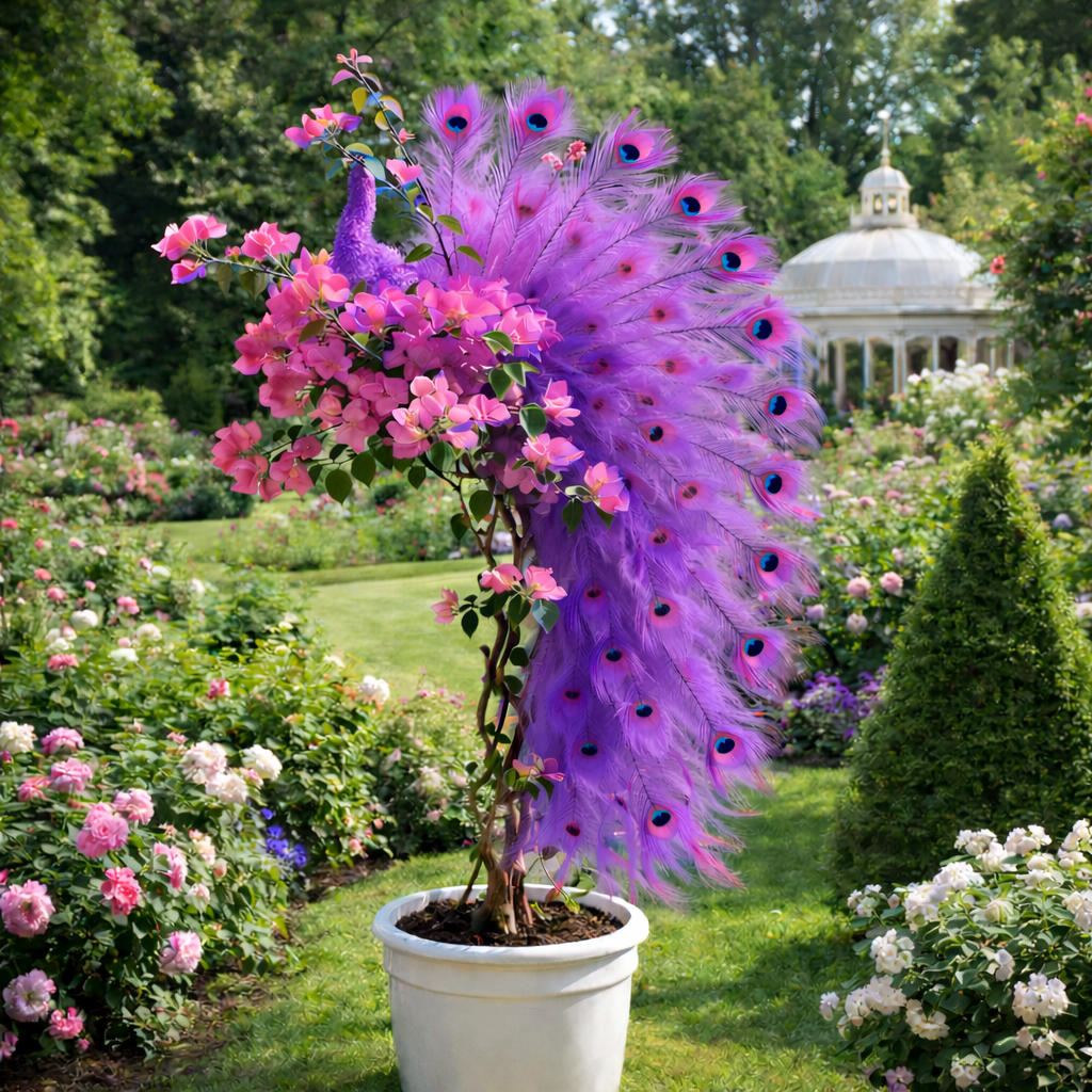 Semillas de buganvilla pavo real: embellece tu jardín con elegantes flores de pavo real.-ES
