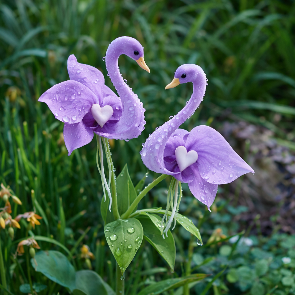 🔥 ¡Rebajas de primavera -50%! ✨ Encantadoras flores "Flor de cisne púrpura": una belleza única para tu jardín-ES