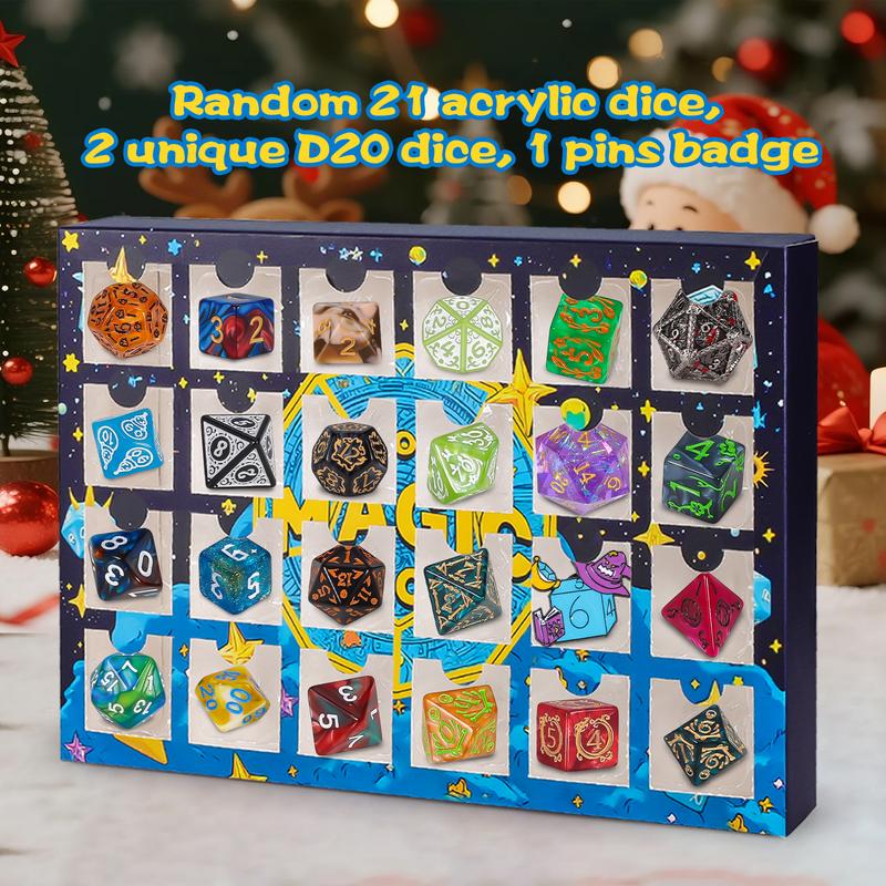 🔥ÚLTIMO DÍA 49% DE DESCUENTO - 🎄🎲Calendario de Adviento con dados navideños para 2025 - con 24 agujeros, sello incluido-ES