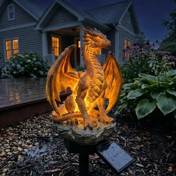 „Dragon Legacy“ „Golden Ember Edition“ saulės energijos sodo šviestuvas-LT