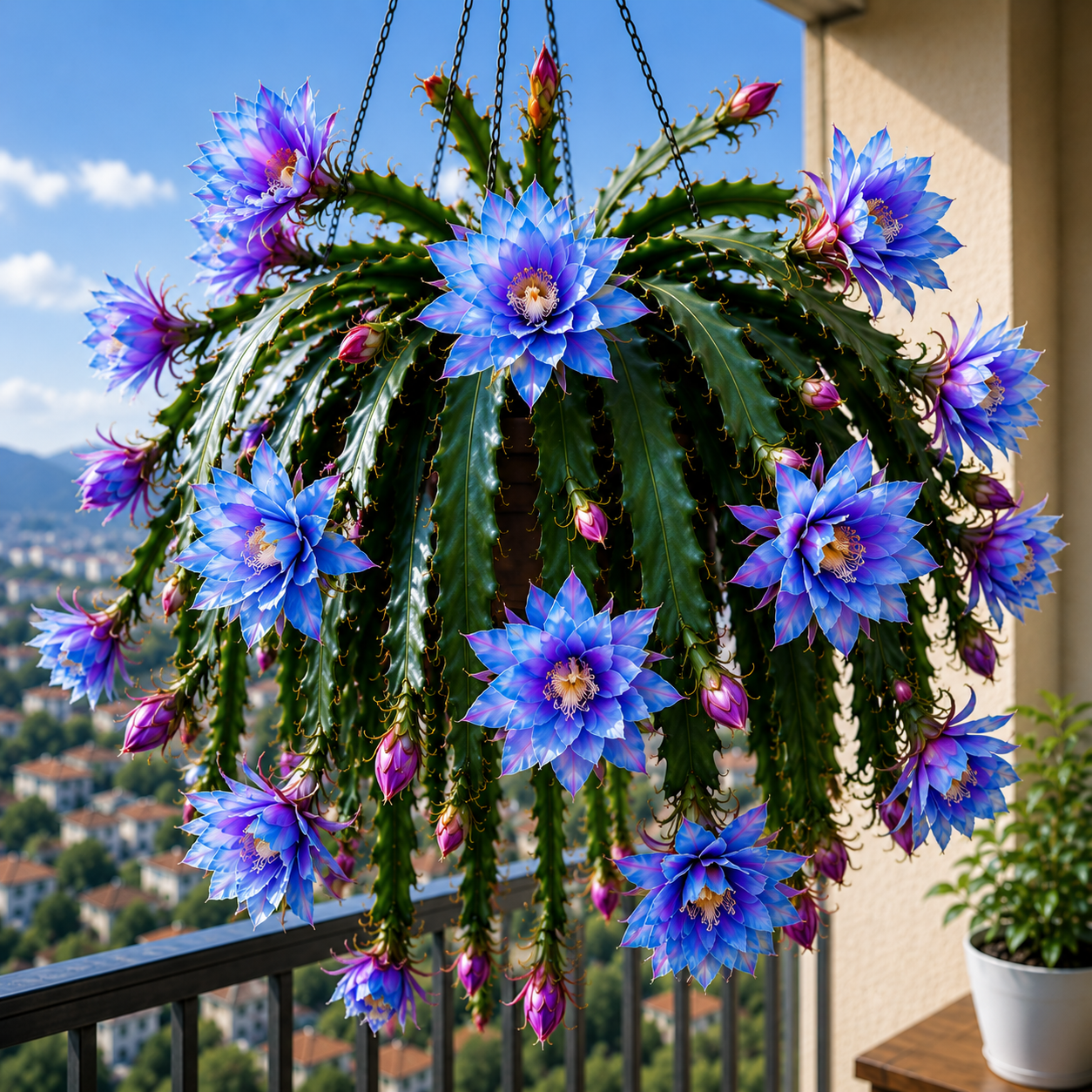 💫 Retas Epiphyllum orchidėjinis kaktusas 🌸 Reta gėlė, kuria visi sustoja pasigrožėti-LT