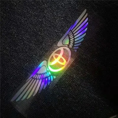 Pegatinas láser 3D de alas de ángel para coche (4 unidades)-ES