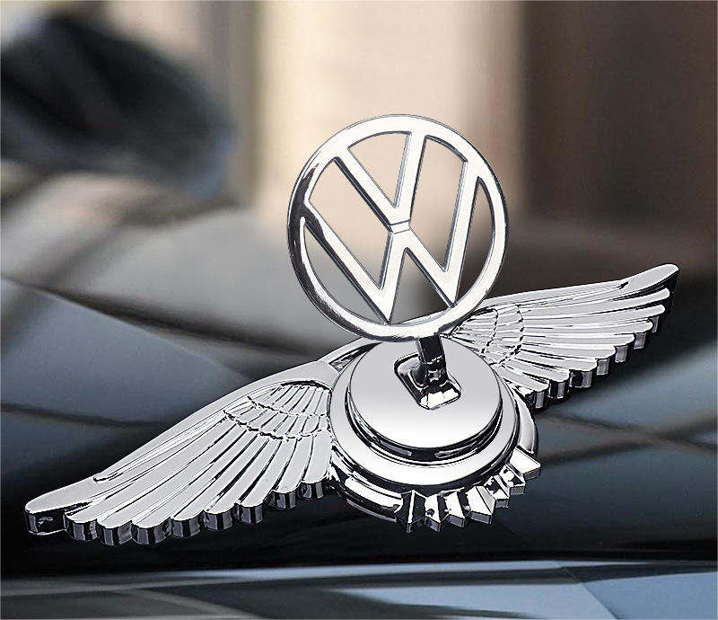Decoración de modificación de coche con logotipo de capó-ES