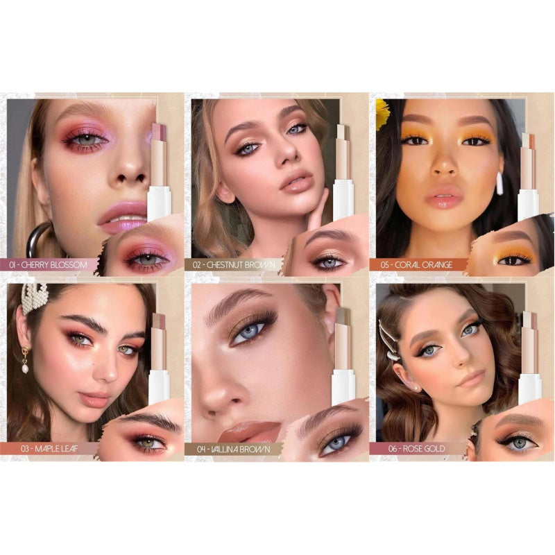 ✨ Barra de sombras de ojos difuminable 2 en 1: maquillaje de ojos perfecto-ES