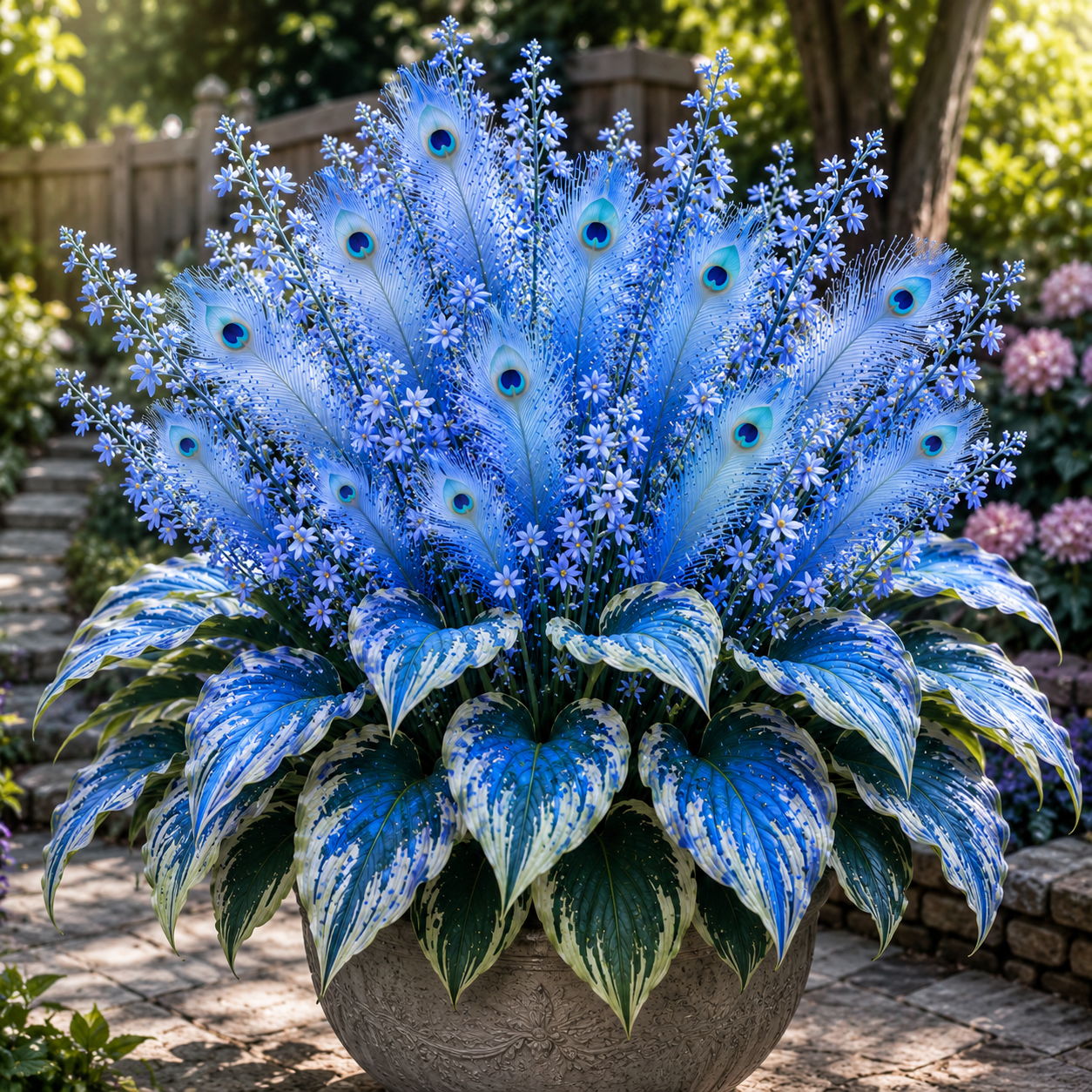 🔥 Uštedite 50%🦚Lukovice hoste Peacock Flame – Bujne biljke koje vole sjenu za vrt i dom-HR