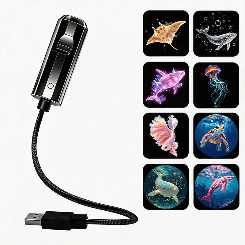 Proyector de luz nocturna USB con galaxia y luna 🥳🥳-ES