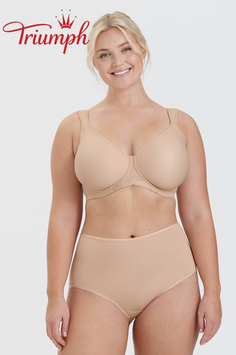 Triumph® 4-delni komplet 🥰 Udoben modrček je izdelan iz čistega bombaža in je primeren za ženske z večjim oprsjem.-SI