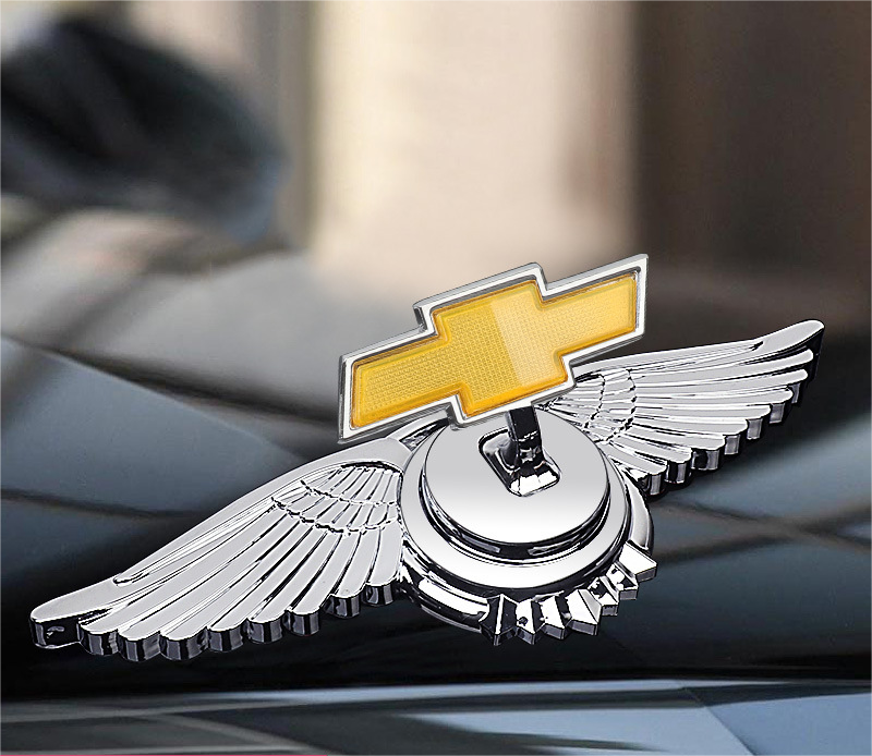 Decoración de modificación de coche con logotipo de capó-ES