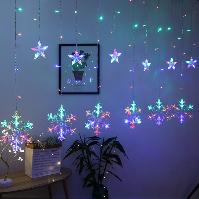 📢📢50% NUOLAIDA!!⏰⏰Snaigės formos LED užuolaidų šviestuvai-LT