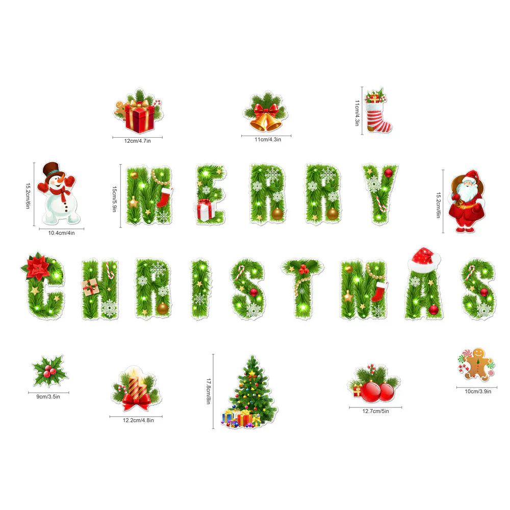 🎁🎅 Pegatina magnética con temática navideña🎄-ES