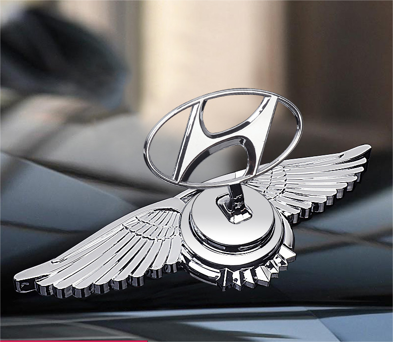 Decoración de modificación de coche con logotipo de capó-ES