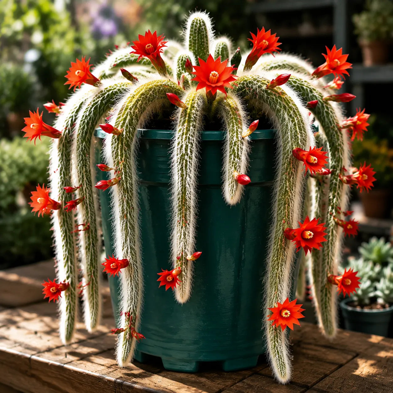🌵Vzácny kaktus opičí chvost - živý vodopád mäkkej, nadýchanej krásy-SK