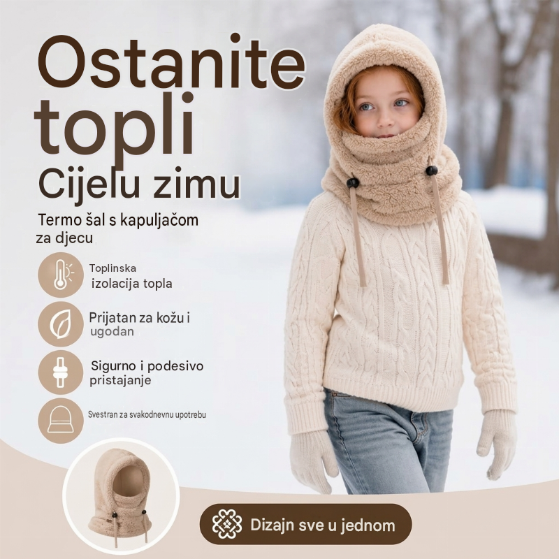 🔥 50% POPUSTA 🔥 Vjetrootporna i izolacijska biciklistička balaklava za djecu – topla, prozračna i udobna za zimu 🚴❄️-HR