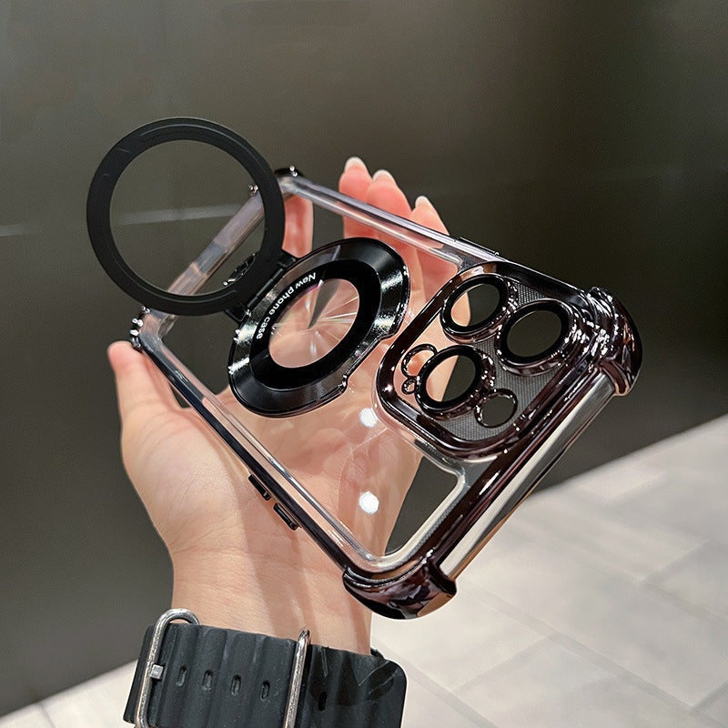 Apsauginis „iPhone“ dėklas su magnetiniu laikikliu ir apsauga nuo kritimo-LT