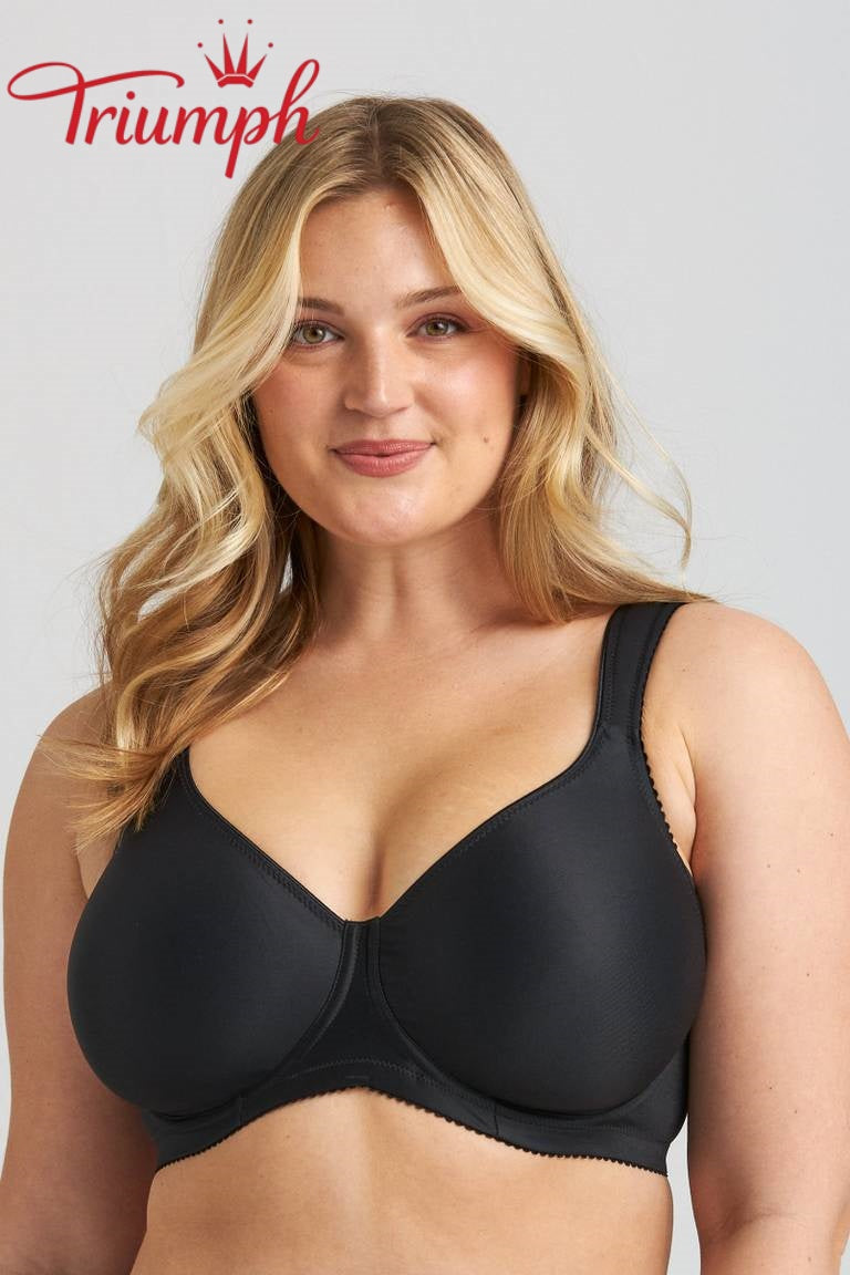 Triumph® 4-delni komplet 🥰 Udoben modrček je izdelan iz čistega bombaža in je primeren za ženske z večjim oprsjem.-SI