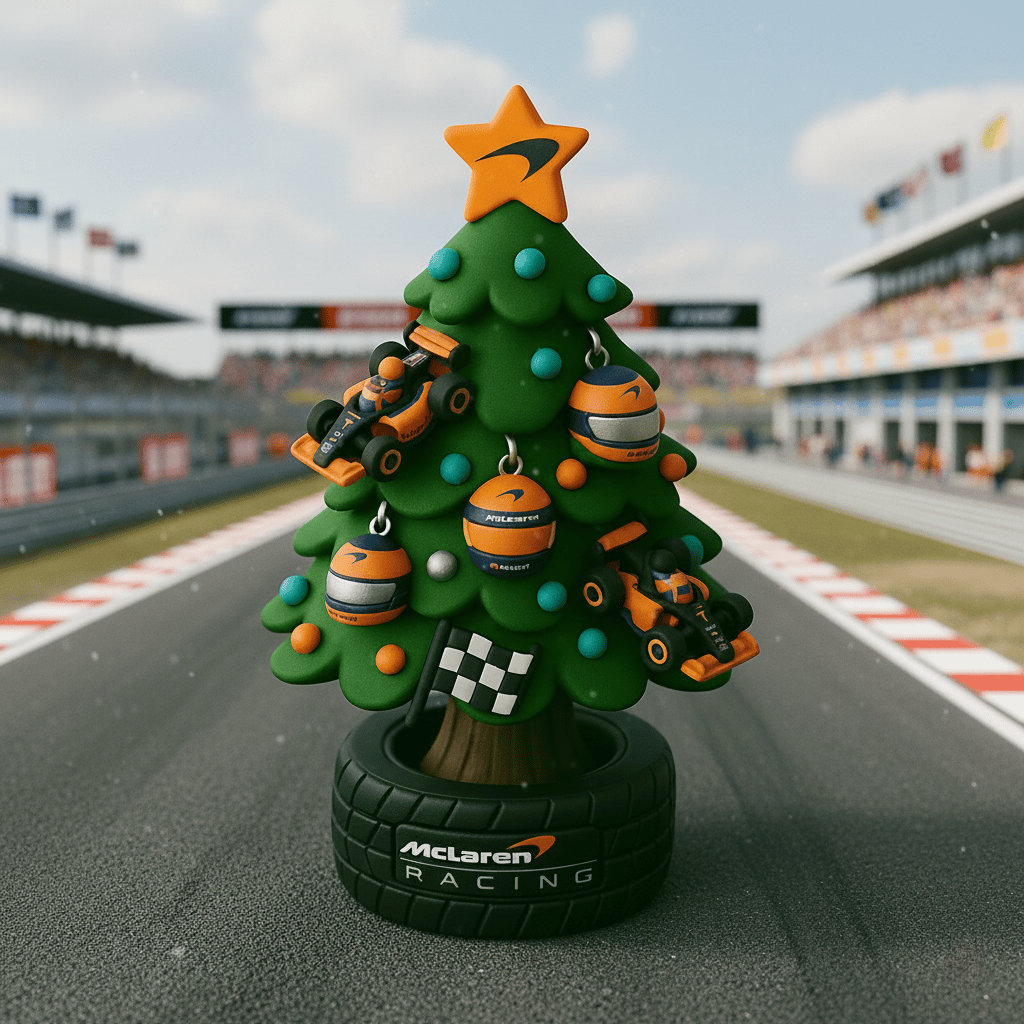 🎄🏎️ Μινιατούρα Χριστουγεννιάτικο Δέντρο σε Στυλ Ομάδας F1-GR