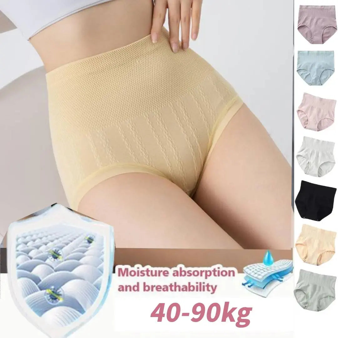 🔥🩲(7 piezas) Último día - 50% de descuento - Braguitas antibacterianas de cintura alta para control de abdomen-ES