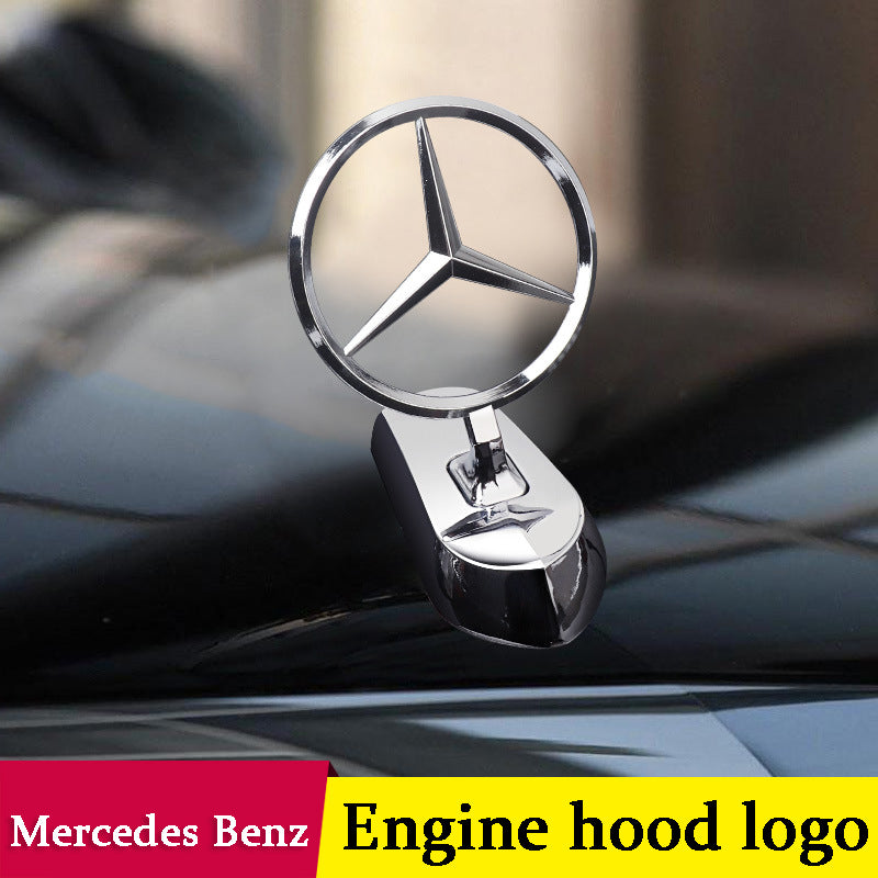 Decoración de modificación de coche con logotipo de capó-ES