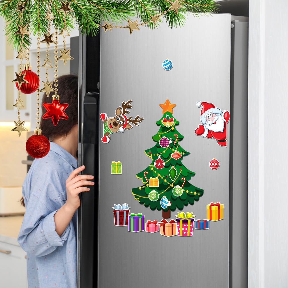 🎁🎅 Pegatina magnética con temática navideña🎄-ES
